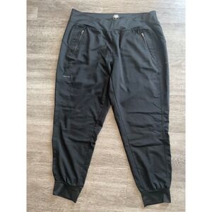 Healing Hands Tara Scrub Pants Black LP Jogger Style Pockets
